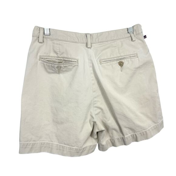 VINTAGE Polo Jeans Co Ralph Lauren Shorts Button Fly Wom size 8 Beige 5" Inseam - Picture 2 of 6